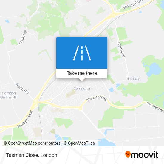 Tasman Close map