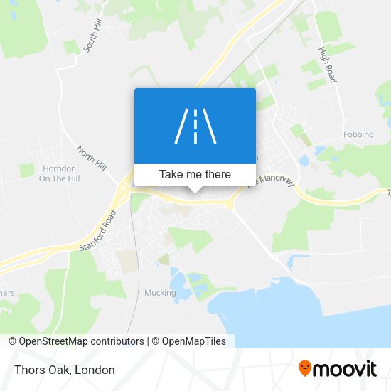 Thors Oak map