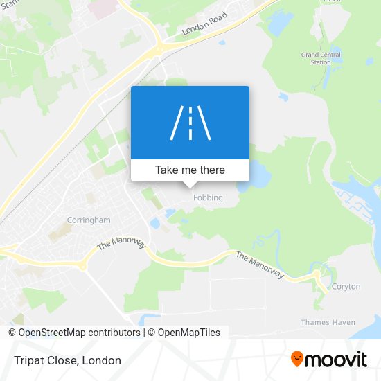 Tripat Close map