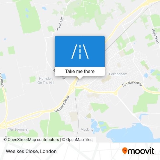 Weelkes Close map