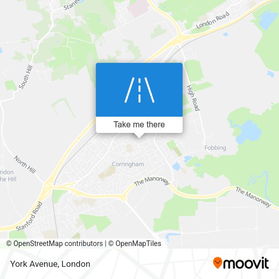York Avenue map