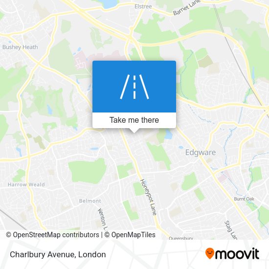 Charlbury Avenue map