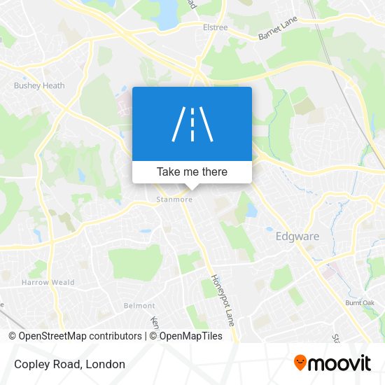 Copley Road map