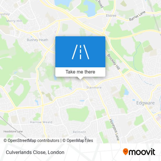 Culverlands Close map