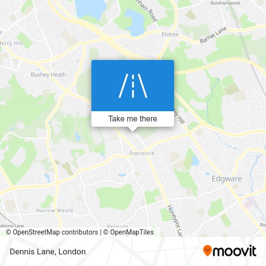 Dennis Lane map
