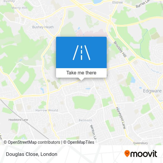 Douglas Close map