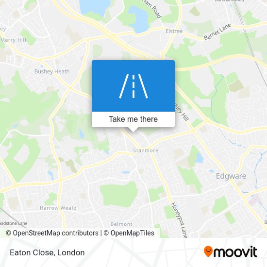 Eaton Close map