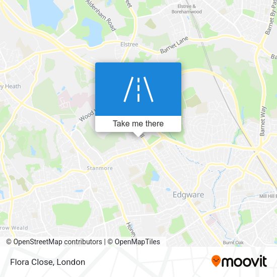 Flora Close map
