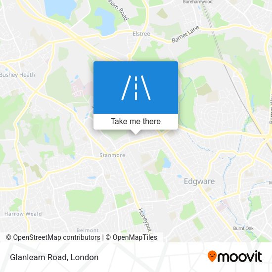 Glanleam Road map