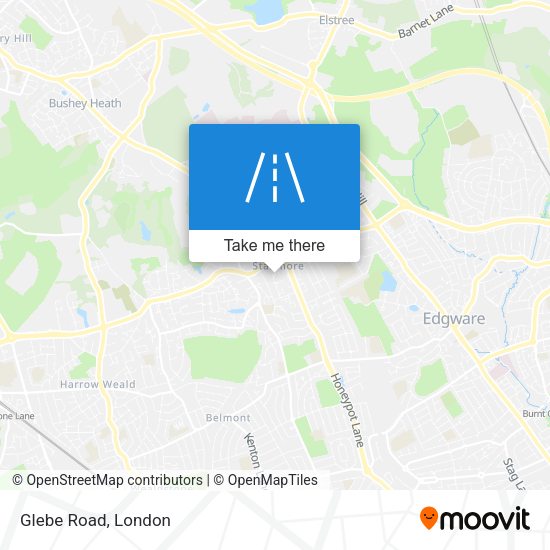 Glebe Road map