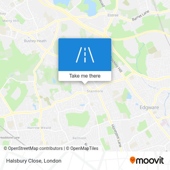 Halsbury Close map