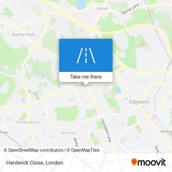 Hardwick Close map