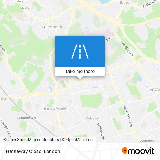 Hathaway Close map