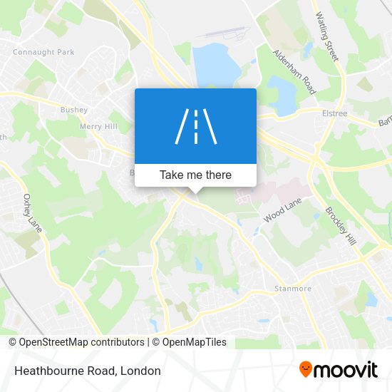 Heathbourne Road map