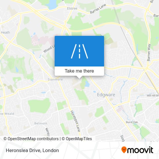 Heronslea Drive map