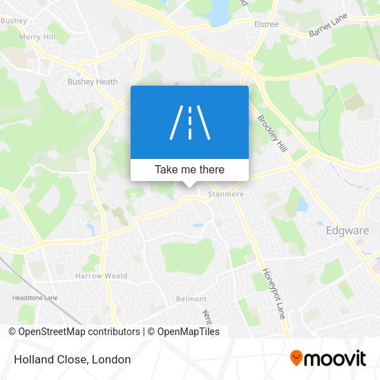 Holland Close map