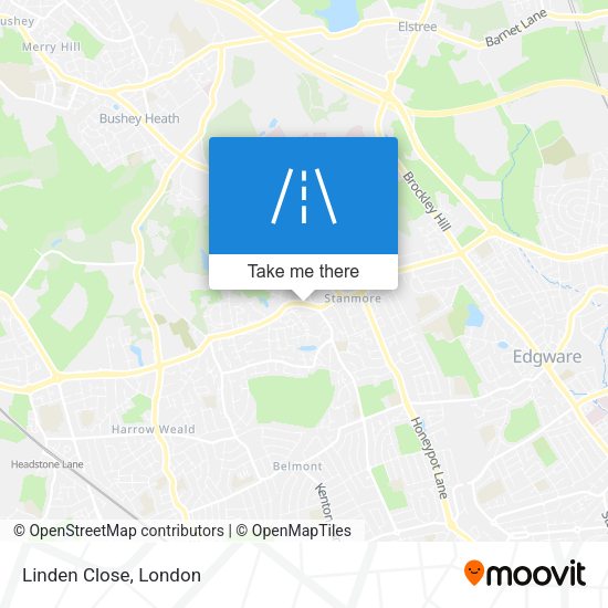Linden Close map