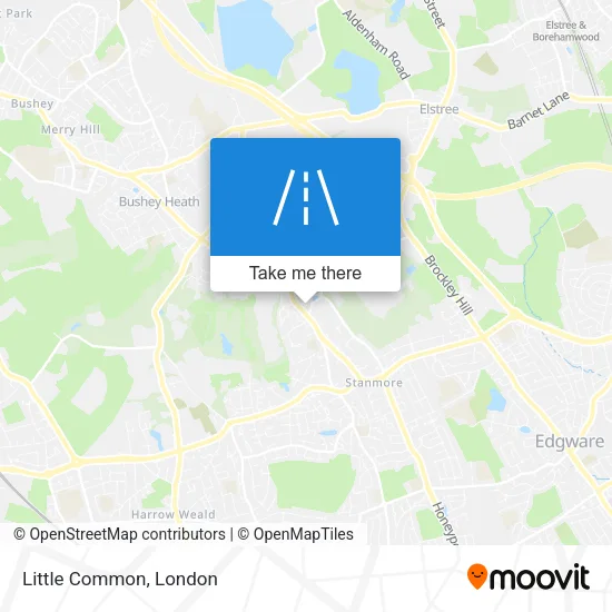 Little Common map
