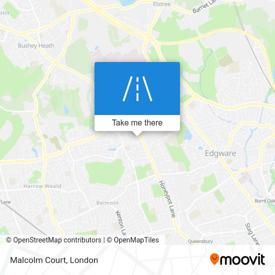 Malcolm Court map
