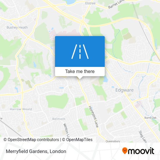 Merryfield Gardens map