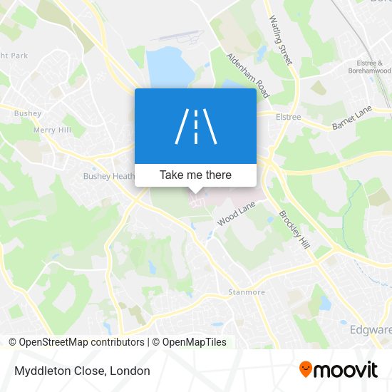 Myddleton Close map