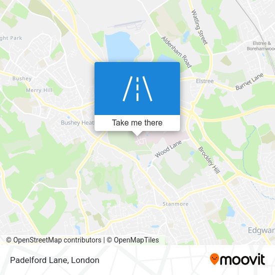 Padelford Lane map