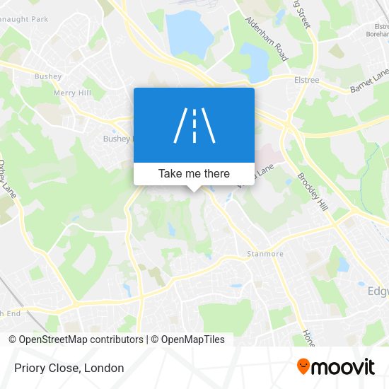 Priory Close map