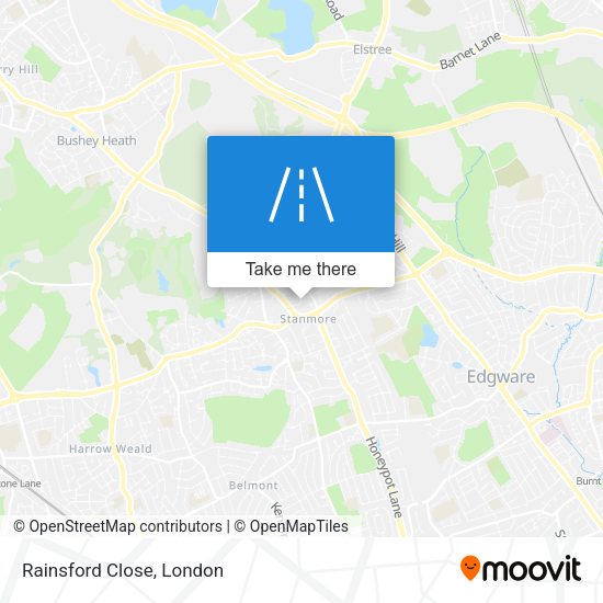 Rainsford Close map