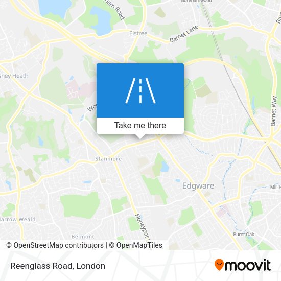 Reenglass Road map