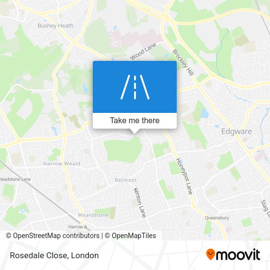 Rosedale Close map