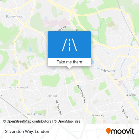 Silverston Way map