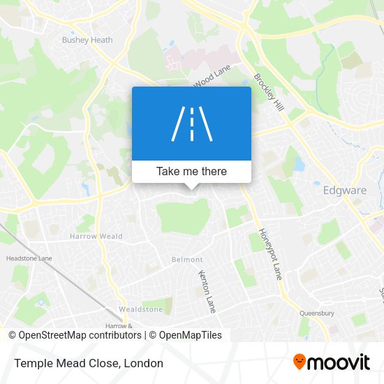 Temple Mead Close map