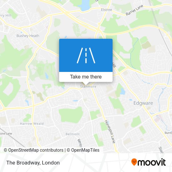 The Broadway map