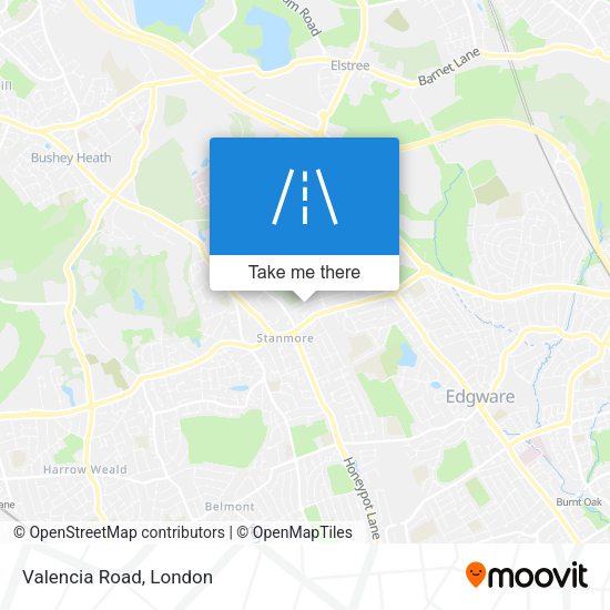 Valencia Road map