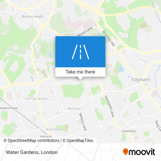 Water Gardens map