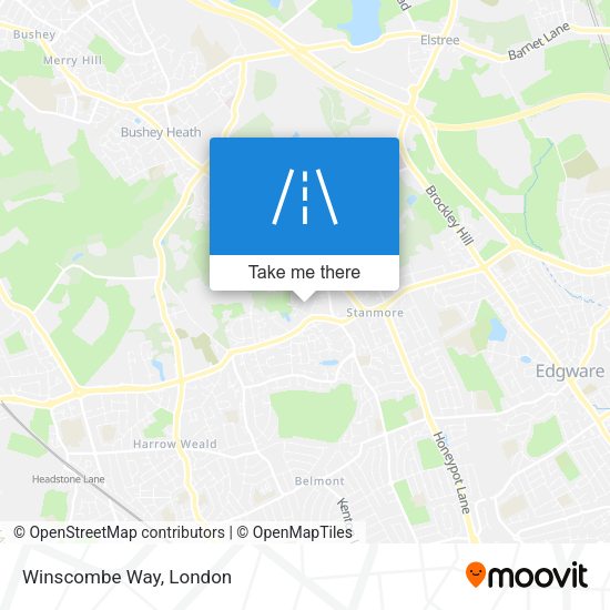 Winscombe Way map