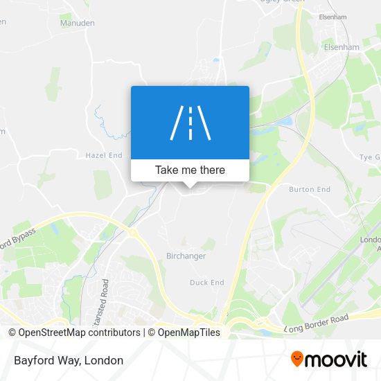 Bayford Way map