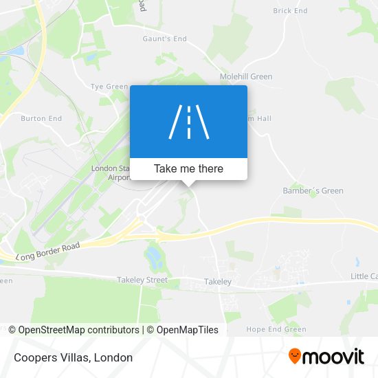 Coopers Villas map