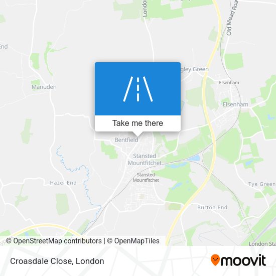 Croasdale Close map
