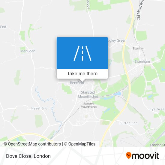 Dove Close map
