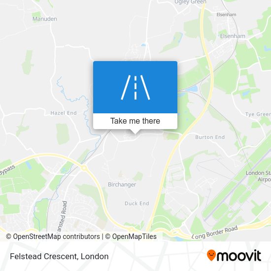 Felstead Crescent map