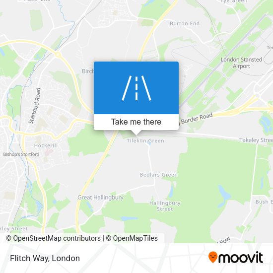 Flitch Way map