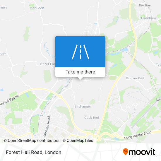 Forest Hall Road map