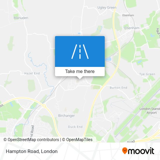 Hampton Road map