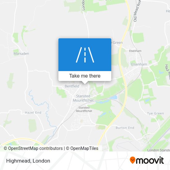 Highmead map