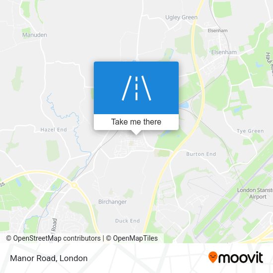 Manor Road map