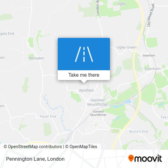 Pennington Lane map