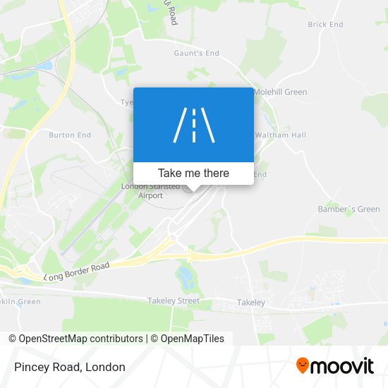 Pincey Road map