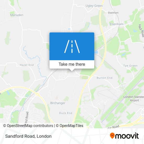 Sandford Road map