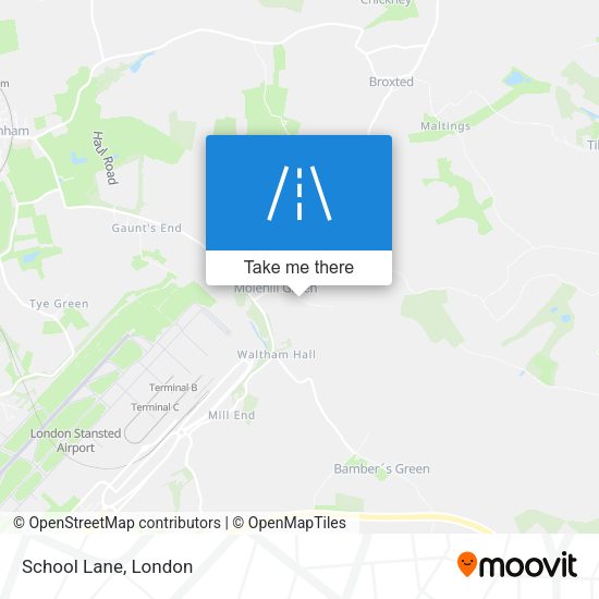 School Lane map